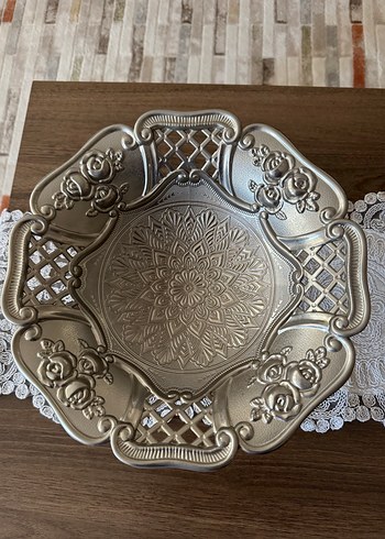 İşlemeli gümüş  Parlak Tabak ağır ürün - Görsel 3