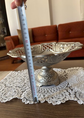 İşlemeli gümüş  Parlak Tabak ağır ürün - Görsel 5
