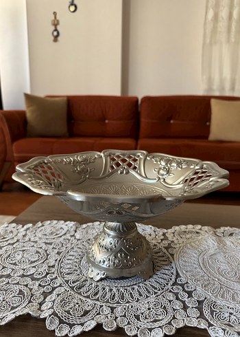 İşlemeli gümüş  Parlak Tabak ağır ürün - Görsel 2