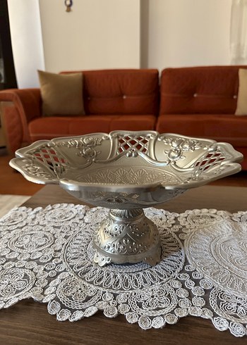 İşlemeli gümüş  Parlak Tabak ağır ürün - Görsel 6