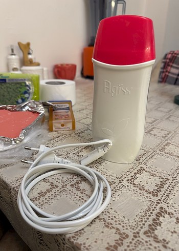 Beyaz Agiss Elektrikli Ağda Isıtıcı ve hediyelik - Görsel 2