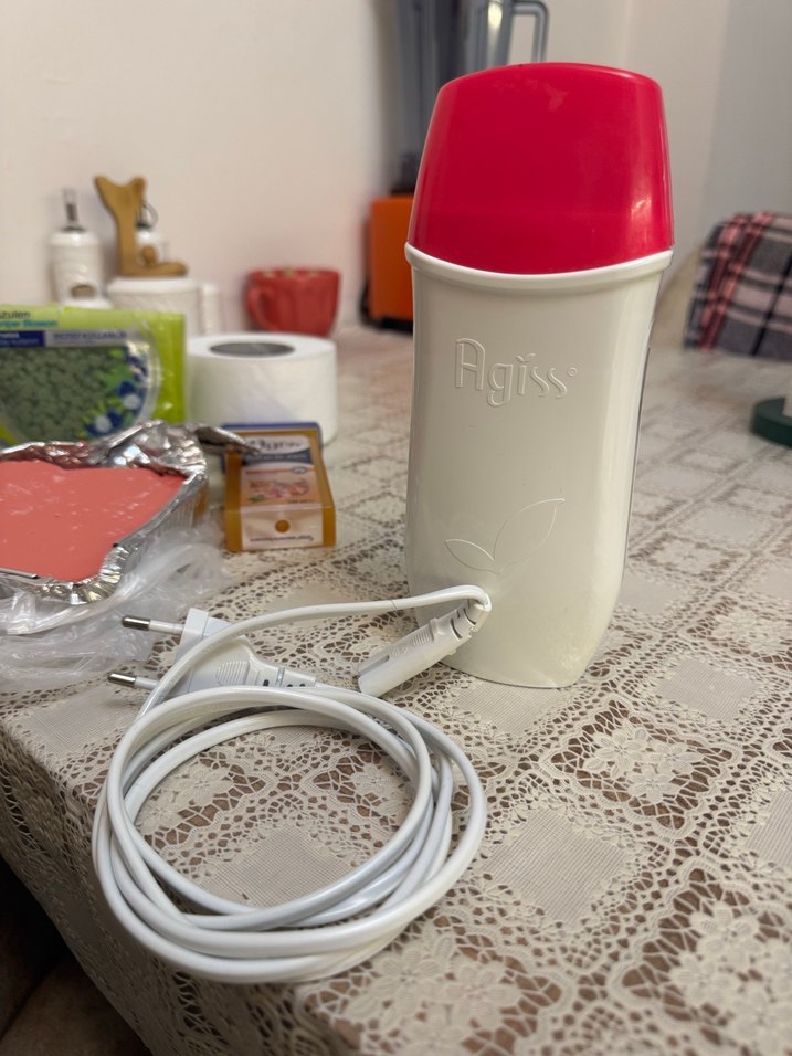 Beyaz Agiss Elektrikli Ağda Isıtıcı ve hediyelik - Görsel 2