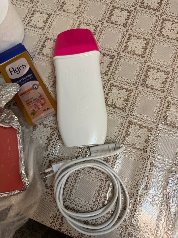 Beyaz Agiss Elektrikli Ağda Isıtıcı ve hediyelik - Görsel 3