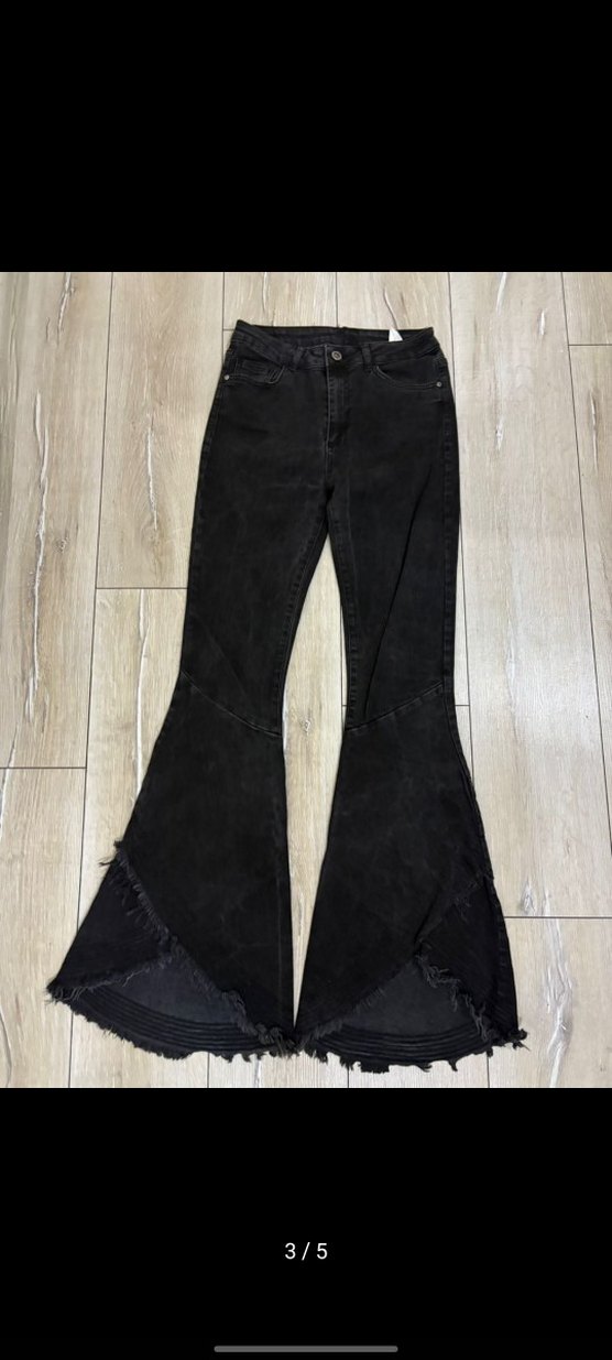 İspanyol Paça Kot Pantolon - Görsel 2