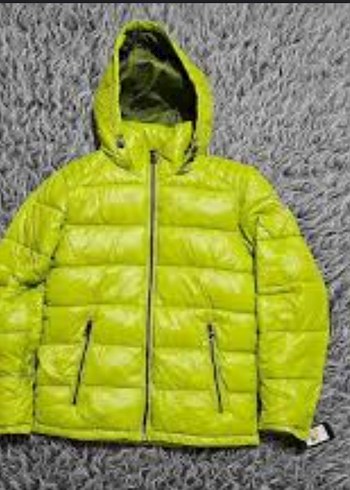 Parlak Yeşil Kışlık Mont - Görsel 4