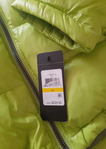 Parlak Yeşil Kışlık Mont - Görsel 6