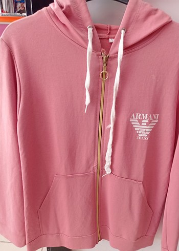 Diğer Pembe ARMNİ Fermuarlı Sweatshirt