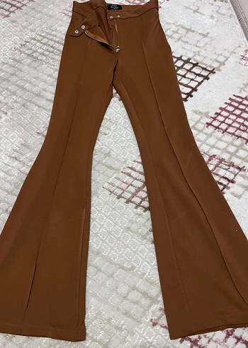 bershka likrali İspanyol paça Pantolon