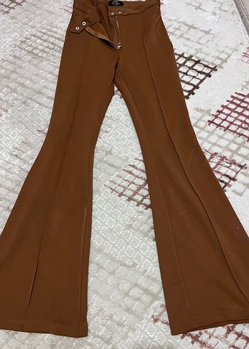 38 Beden bershka likrali İspanyol paça Pantolon