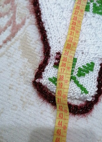 Nakışlı Beyaz Bebek Önlüğü - Görsel 4