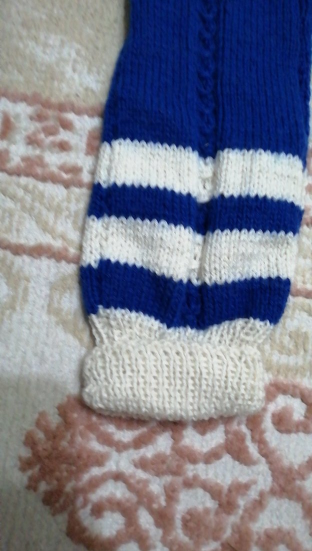 Erkek Çocuk Mavi Triko Tulum - Görsel 5