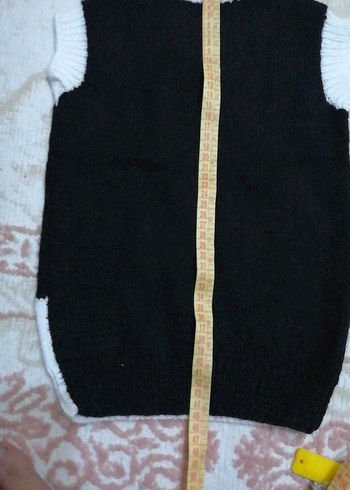 Erkek Çocuk Siyah Beyaz Triko Yelek - Görsel 5