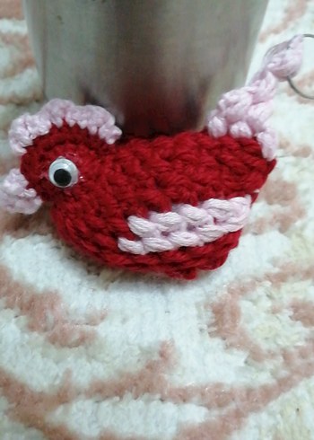 Nakışlı Renkli Kırmızı Fırın Eldiveni - Görsel 2