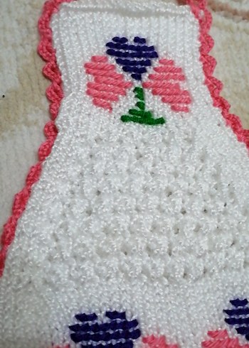 Çiçek Desenli Çok Renkli Lif - Görsel 2