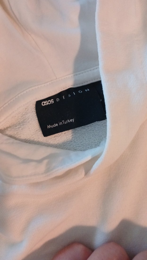 Beyaz Baskılı  Tişörtü, Uzun Kollu, Pamuk - Görsel 3