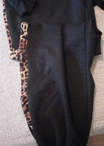 Leopar detaylı eşofman takım - Görsel 2