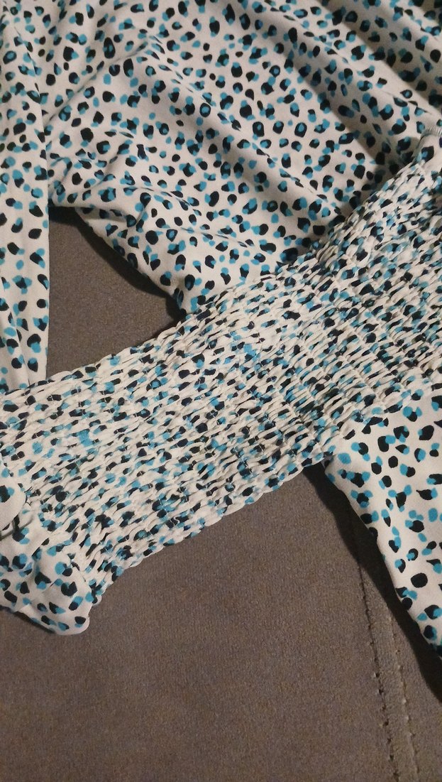 V Yaka Bağlamalı Düğmeli Hamile Bluzu - Görsel 3