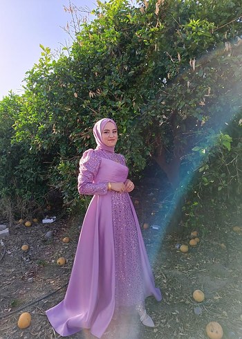 Abiye Satılık mor abiye