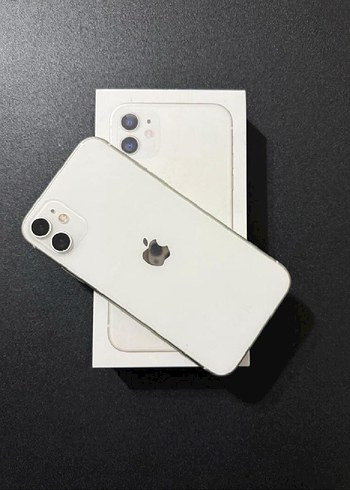 Beyaz iPhone 11 128 GB Türkiye cihazı kutulu faturalı garantili