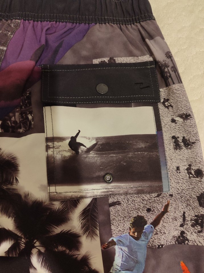 Baskılı Mini Erkek Deniz Şortu Tokalı - Görsel 3