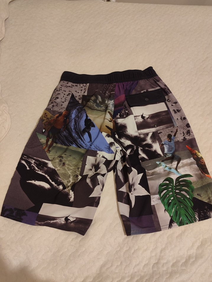 Baskılı Mini Erkek Deniz Şortu Tokalı - Görsel 2