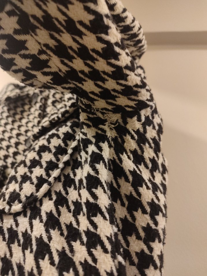 Gri Ekose Desenli Uzun Kollu Kadın Gömlek - Görsel 5