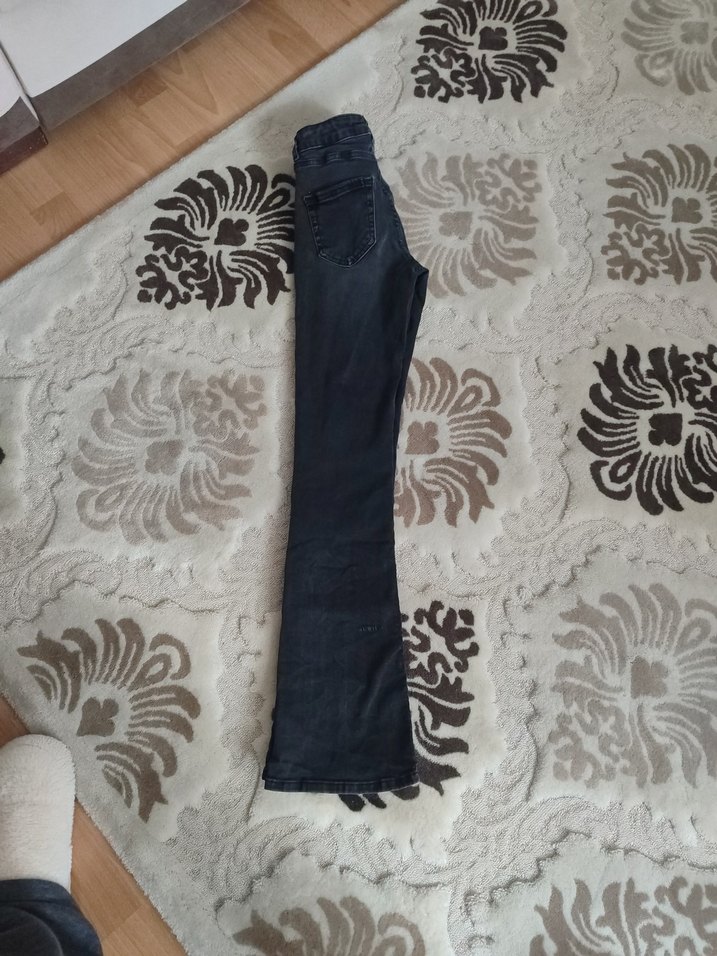 Gri Salaş Kadın Kot Pantolon - Görsel 3