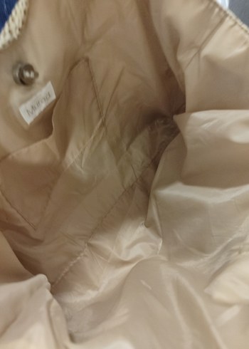 Bej Parlak hasır kadın Çanta - Görsel 10