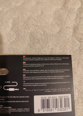 Auris HDMI - 3.5mm Ses Dönüştürücü Kablo - Görsel 4