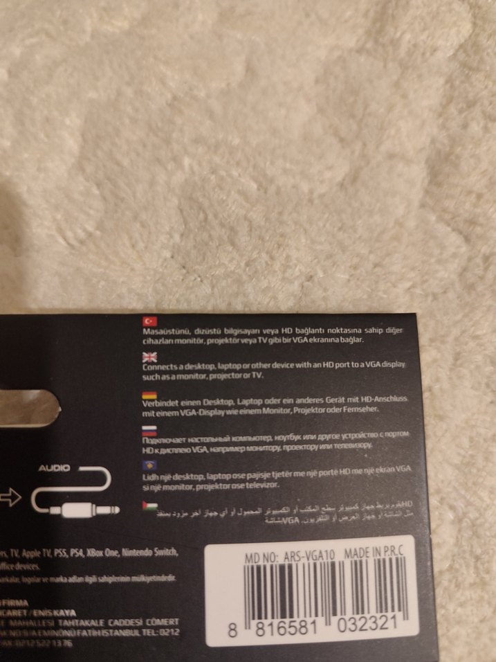 Auris HDMI - 3.5mm Ses Dönüştürücü Kablo - Görsel 4