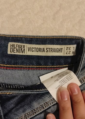 Tommy Hilfiger Kadın Kot Pantolon Kemerli