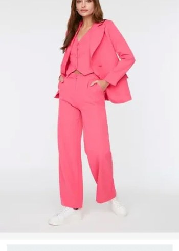 Pembe Düğmeli pantolon