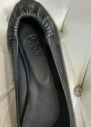 38 Beden siyah Renk TORY BURCH HAKİKİ DERİ BABET