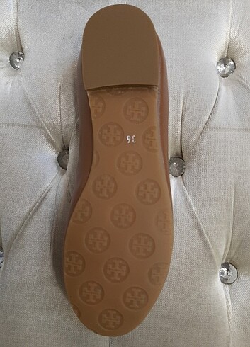 40 Beden kahverengi Renk TORY BURCH HAKİKİ DERİ BABET