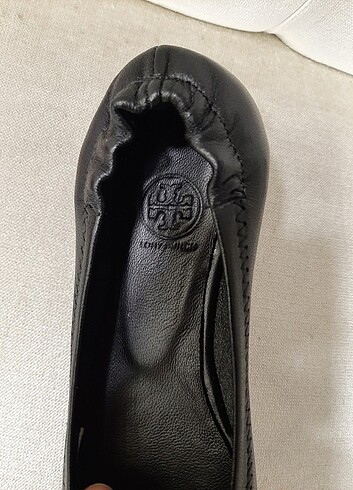 40 Beden siyah Renk TORY BURCH HAKİKİ DERİ BABET