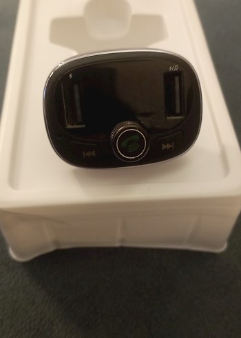 Baseus S-09 Bluetooth FM Transmitter Araç Kiti USB Şarjlı - Görsel 4
