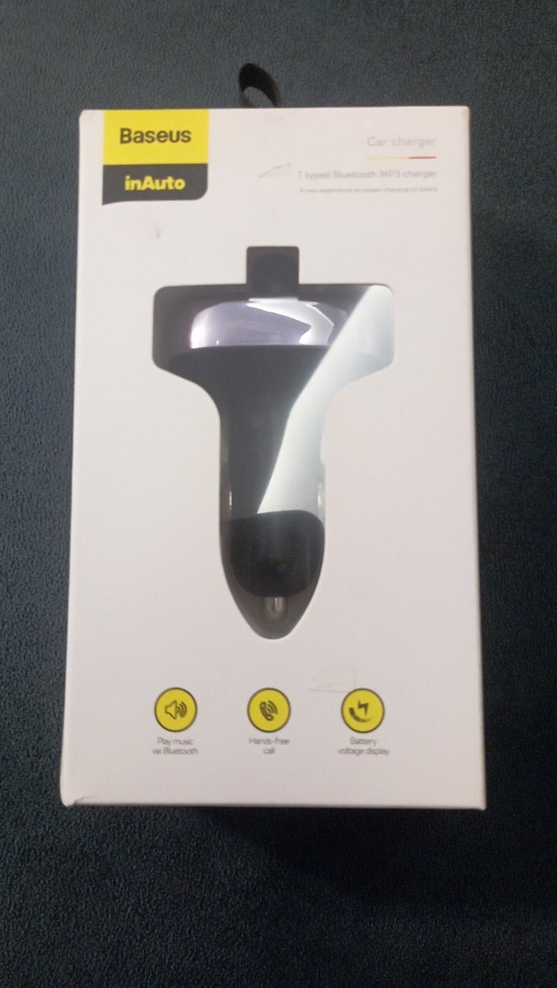 Baseus S-09 Bluetooth FM Transmitter Araç Kiti USB Şarjlı - Görsel 2