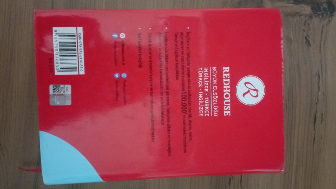 Redhouse Büyük İngilizce-Türkçe Sözlük - Görsel 3