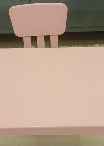 Pastel Pembe Çocuk Masa & Sandalyesi - Görsel 2