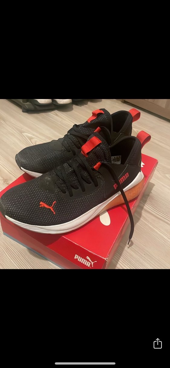 Kırmızı Siyah Puma Erkek Spor Ayakkabı - Görsel 2