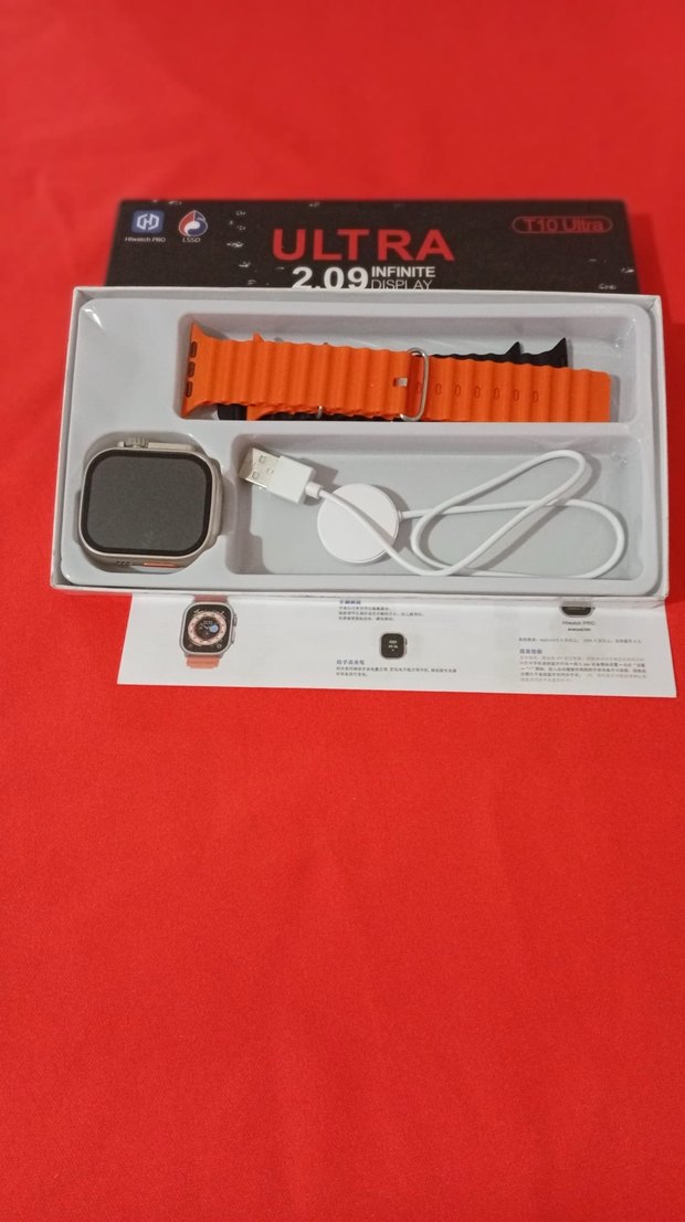 Koyu Kırmızı ULTRA T10 Ultra Akıllı Saat - Görsel 2