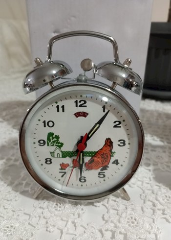 Renkli Desenli Metal Çalar Saat - Görsel 2