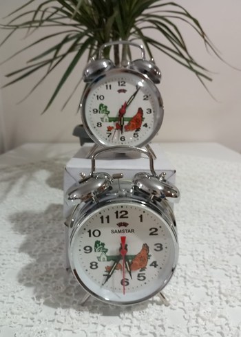 Renkli Desenli Metal Çalar Saat - Görsel 3