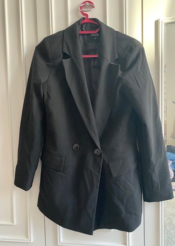 xs Beden Düğmeli Siyah Kadın Blazer Ceket