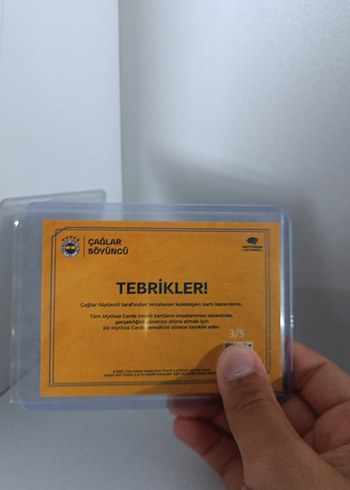 Beden Cağlar Söyuncü /5 imzalı kart