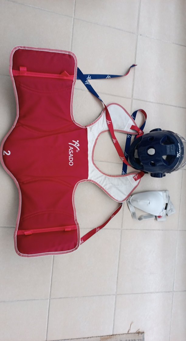 asado Taekwondo kask, yelek ve koruyucu - Görsel 4