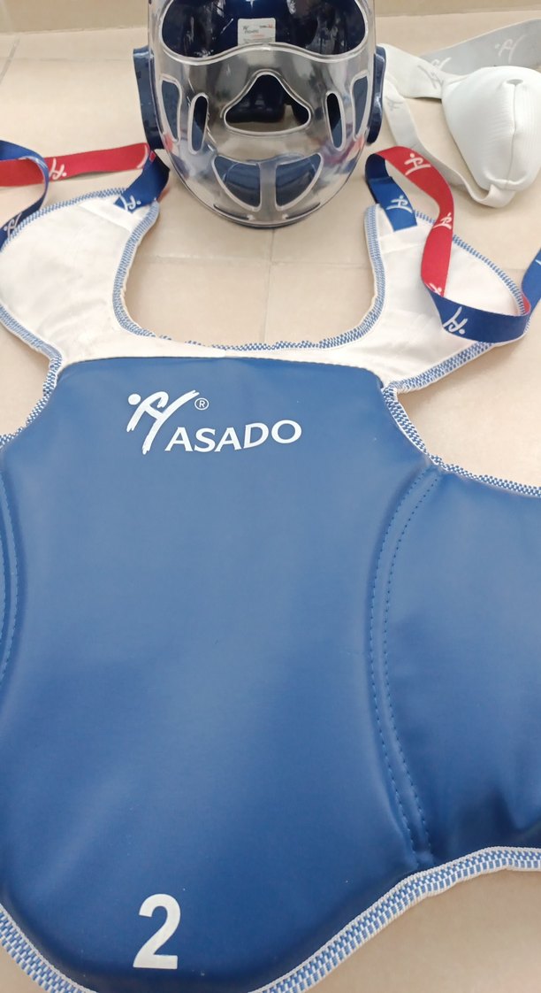 asado Taekwondo kask, yelek ve koruyucu - Görsel 2