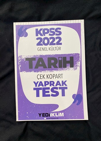 KPSS 2022 Tarih Yaprak Test ve KPSS Matematik Yaprak testi