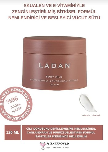 Diğer LADAN Vücut Sütü 120 ml vücut kremi
