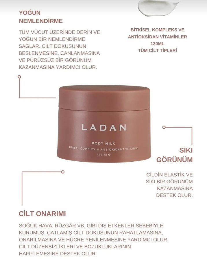 LADAN Vücut Sütü 120 ml vücut kremi - Görsel 4